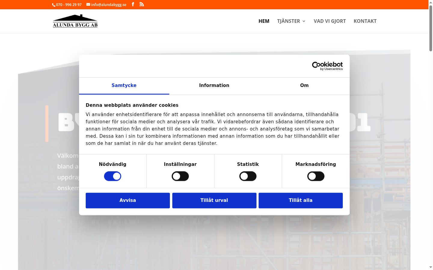 Capture d'écran de la bannière de consentement affichée avant toute interaction