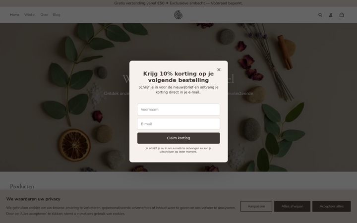 Screenshot of alunecosmetics.nl