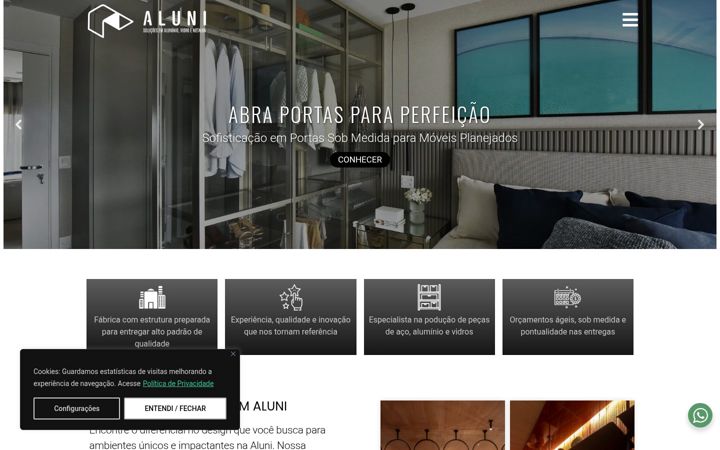 Screenshot of aluni.com.br