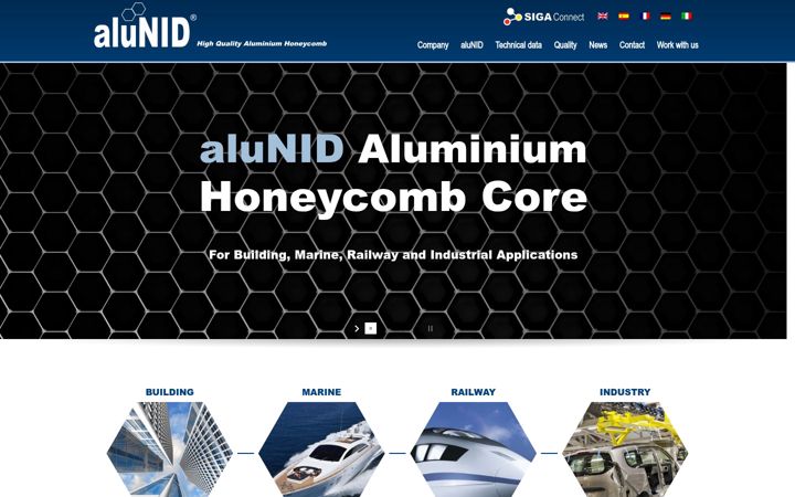 Screenshot of alunid.com