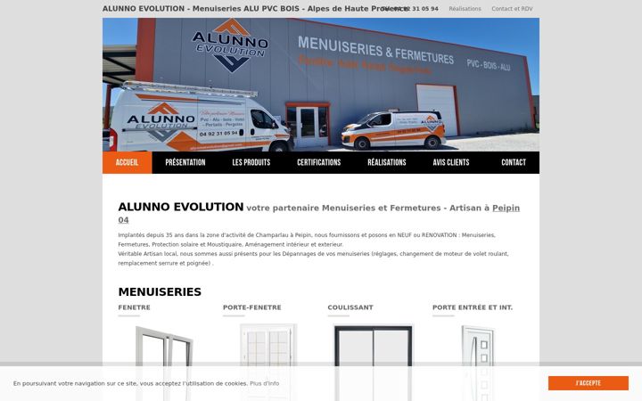 Screenshot of alunno-evolution.fr
