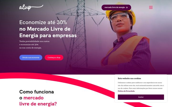 Screenshot of alup.io