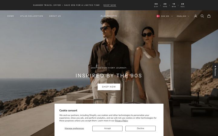 Screenshot of alupacific.com