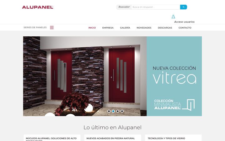 Screenshot of alupanel.com