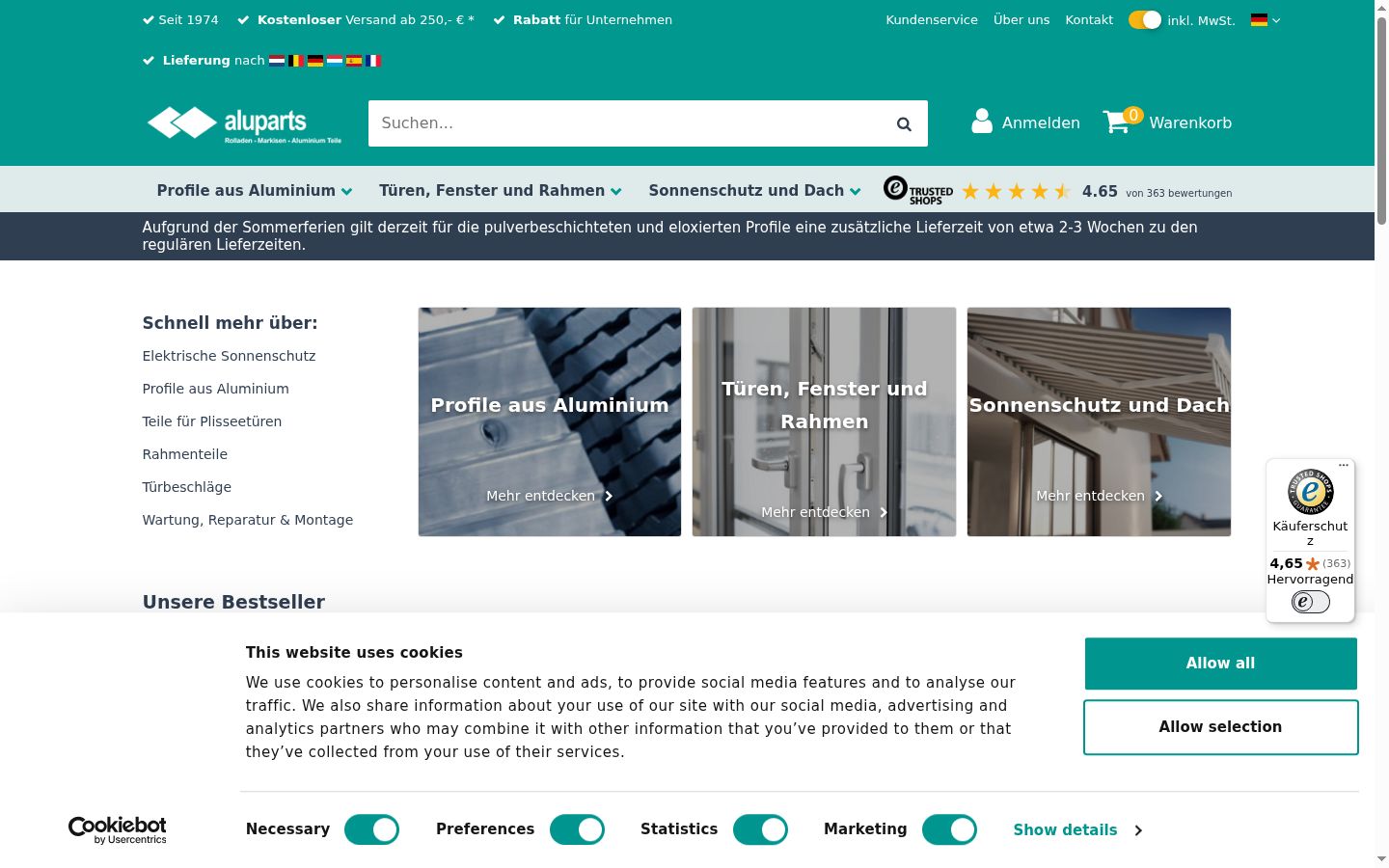 Screenshot tal-banner tal-kunsens muri qabel kwalunkwe interazzjoni