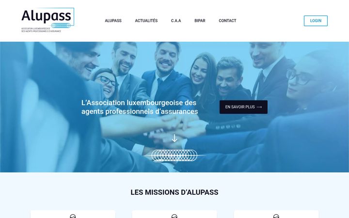 Screenshot ta' alupass.lu