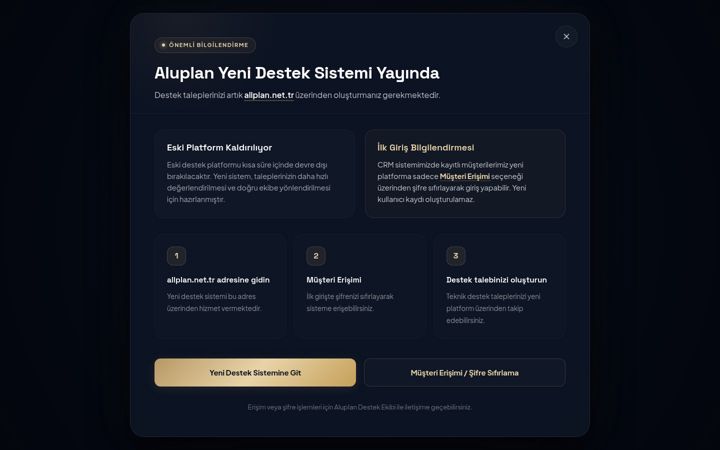 Screenshot of aluplan.net.tr