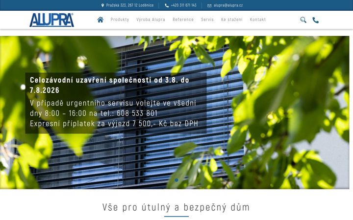 Screenshot of alupra.cz