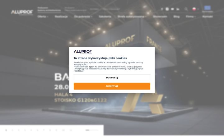 Screenshot of aluprof.com