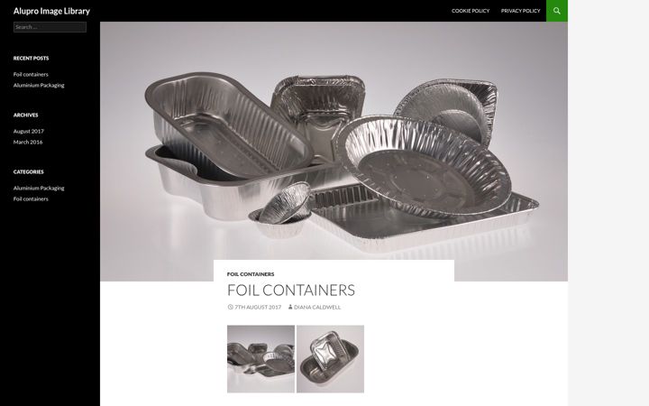 Screenshot of aluproimages.co.uk