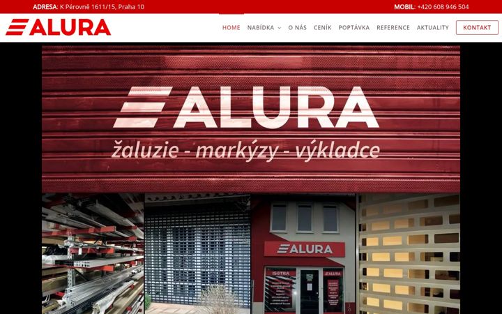 Screenshot of alura.cz