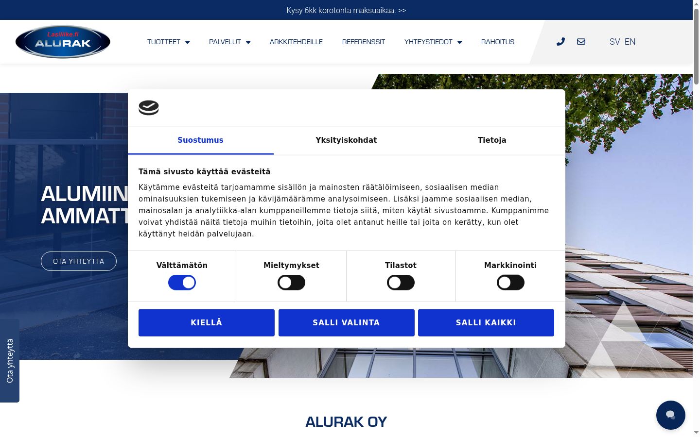 Snímek obrazovky baneru souhlasu zobrazeného před jakoukoli interakcí