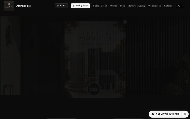Screenshot von aluredoors.com