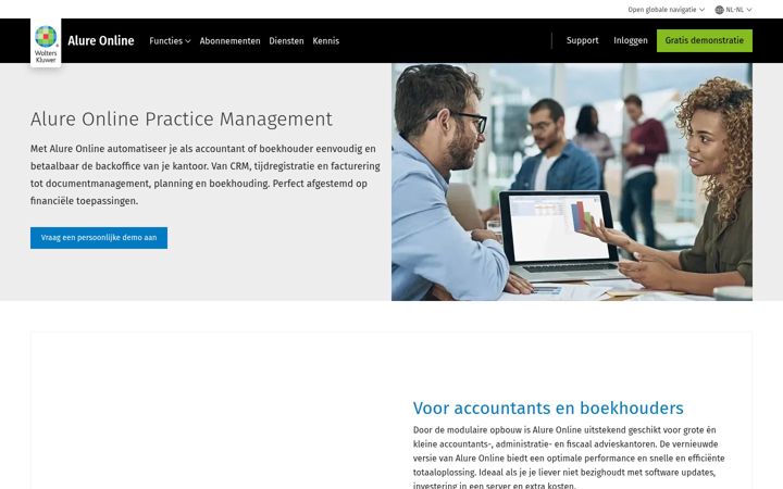 Screenshot of aluresoftware.nl