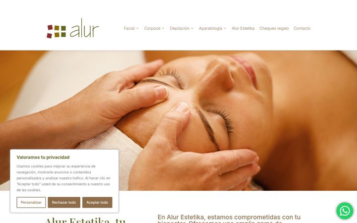 Screenshot of alurestetika.com