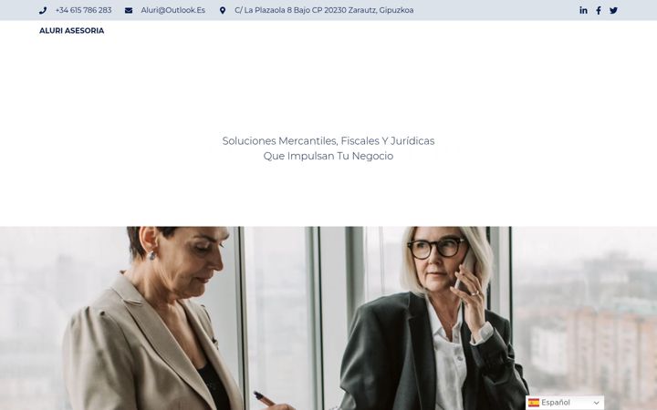Screenshot van aluriasesoria.com