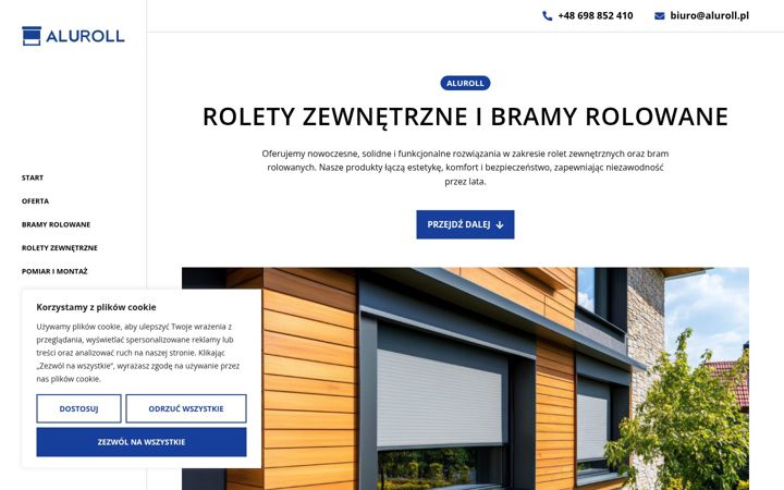 Screenshot of aluroll.pl