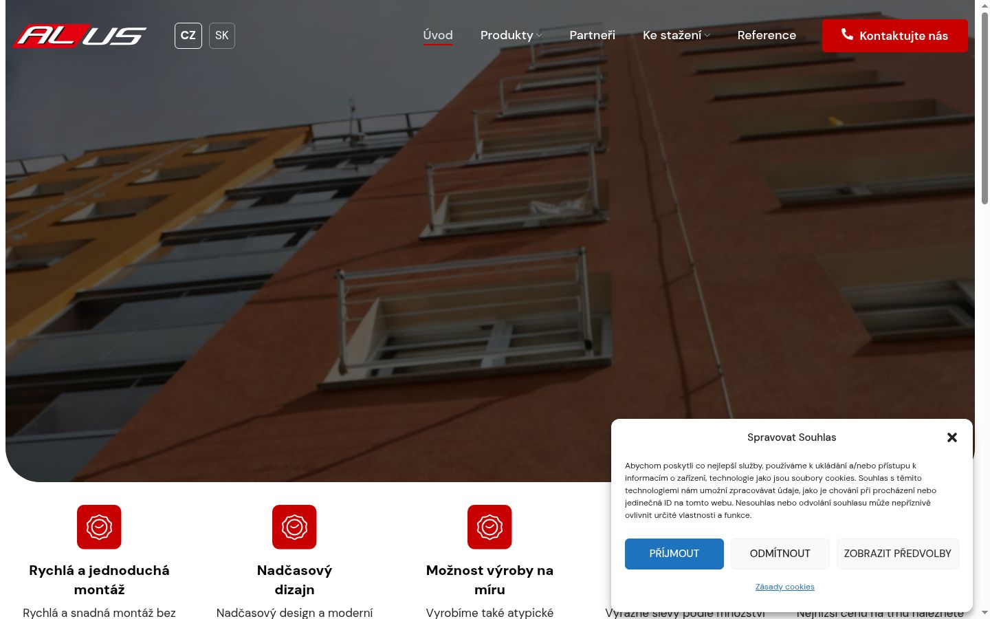 Snímka obrazovky banera súhlasu zobrazeného pred akoukoľvek interakciou