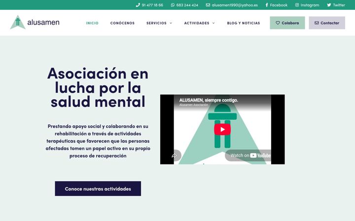 Ekraanipilt saidist alusamen.org.es