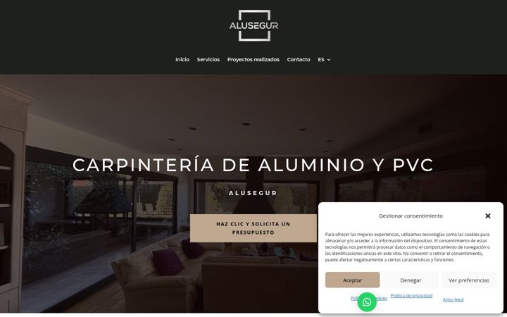 Screenshot of alusegur.com