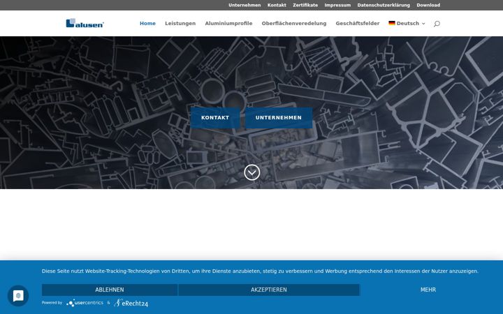 Screenshot of alusen.com.tr