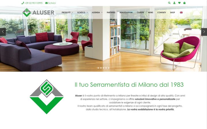 Screenshot van aluser.com