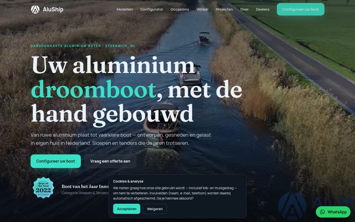 Ekraanipilt saidist aluship.nl
