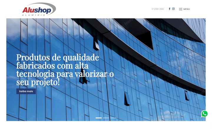 Screenshot of alushop.com.br