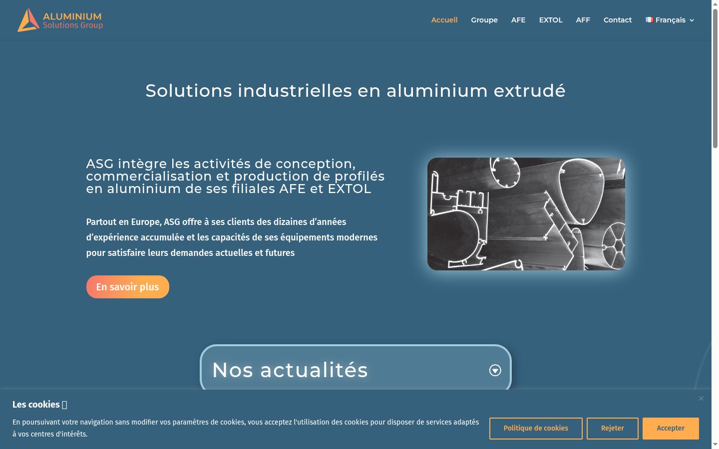 Capture d'écran de la bannière de consentement affichée avant toute interaction