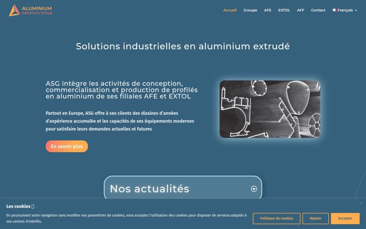 Ekrānuzņēmums no alusolutionsgroup.com