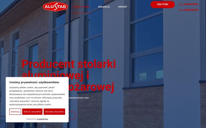Screenshot of alustad.com.pl