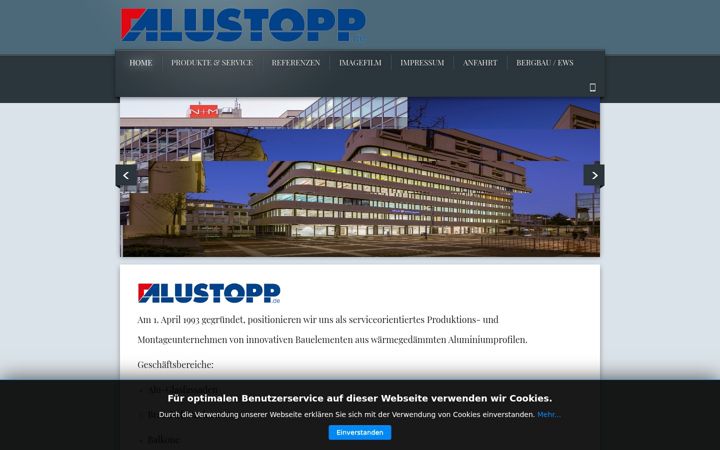 Screenshot of alustopp.de