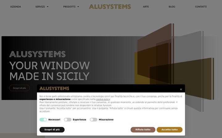 Screenshot of alusystemssrl.it