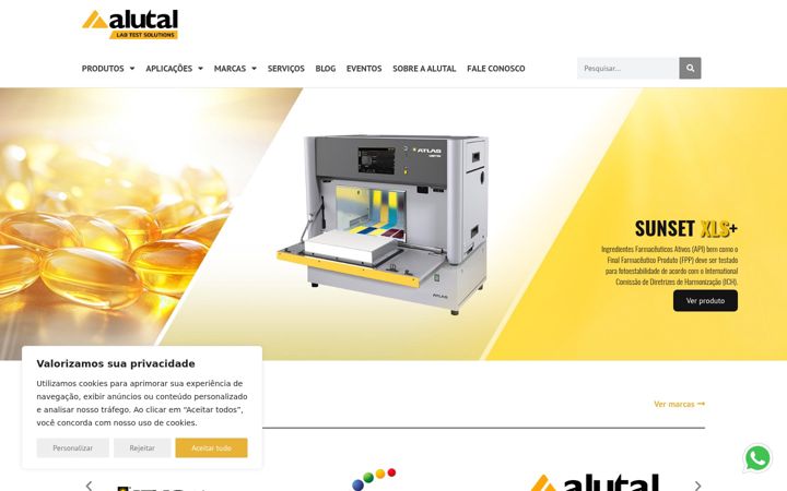 Snimka zaslona za alutal-lts.com.br