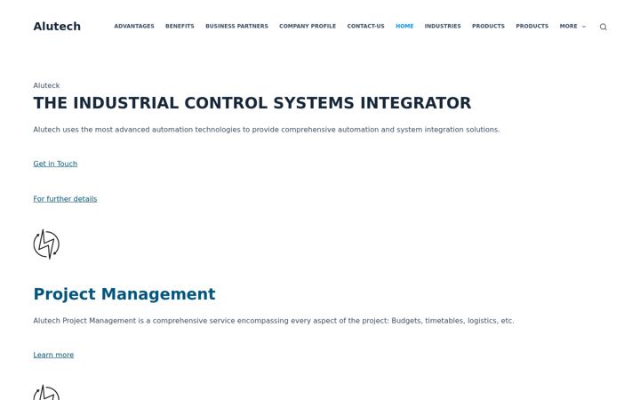 Screenshot of alutech.co.il