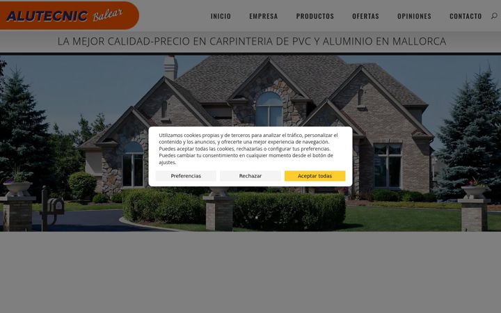 Screenshot of alutecnicbalear.com