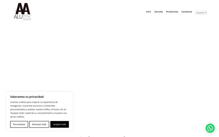 Screenshot of alutekaluminis.com