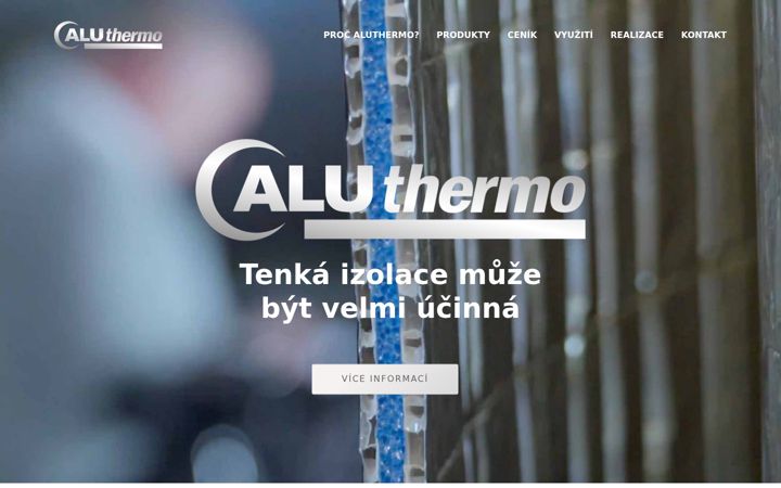 Screenshot van aluthermo.cz