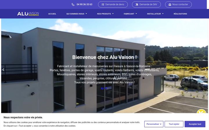 Screenshot of aluvaison.fr