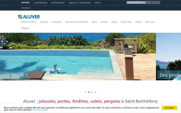 Skærmbillede af aluver-saint-barth.com