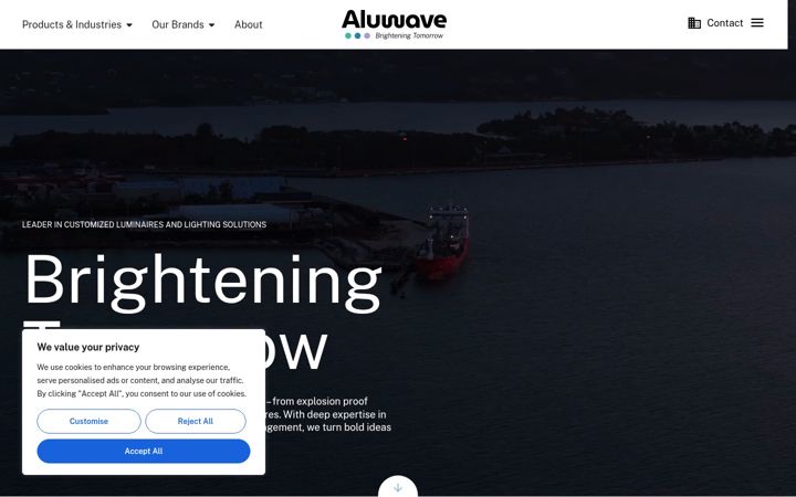 Screenshot ta' aluwave.com