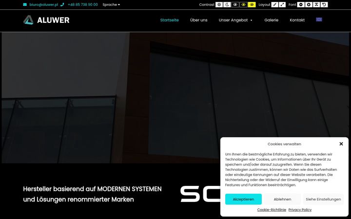 Screenshot of aluwer.de