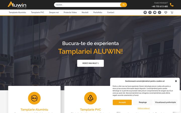 Screenshot of aluwin.ro