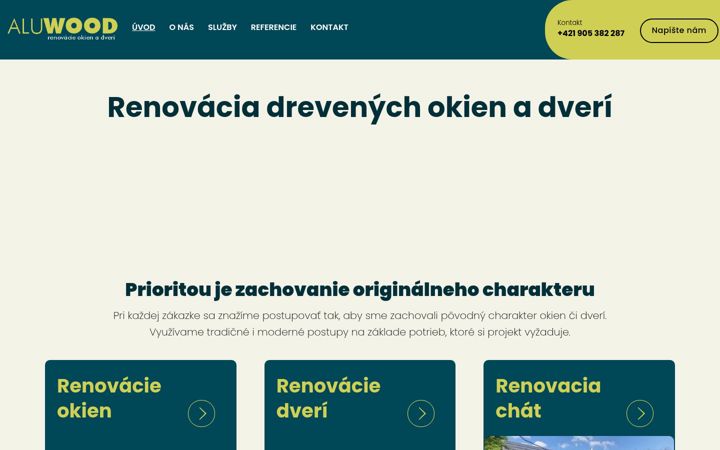 Screenshot ta' aluwood-sk.sk
