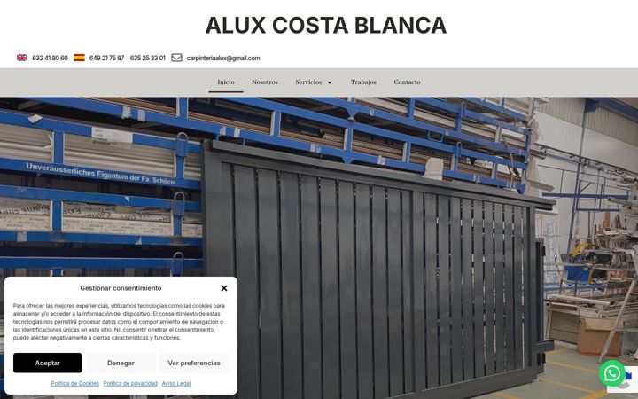 Screenshot of alux.es