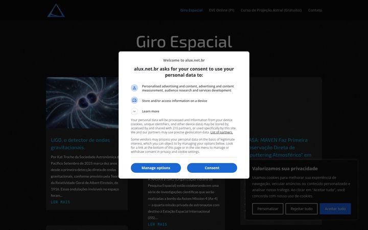 Screenshot ta' alux.net.br