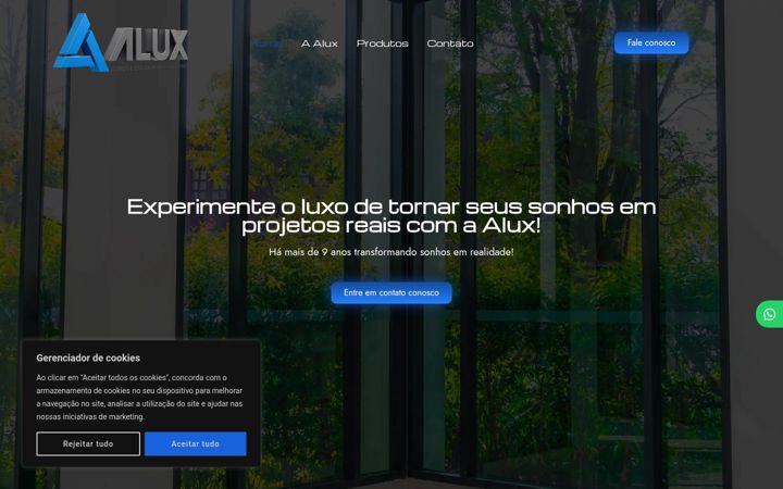 Screenshot ta' aluxaluminio.com.br