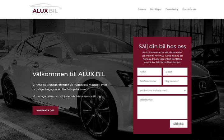 Screenshot of aluxbil.com