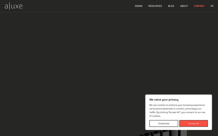 Screenshot ta' aluxe.ca