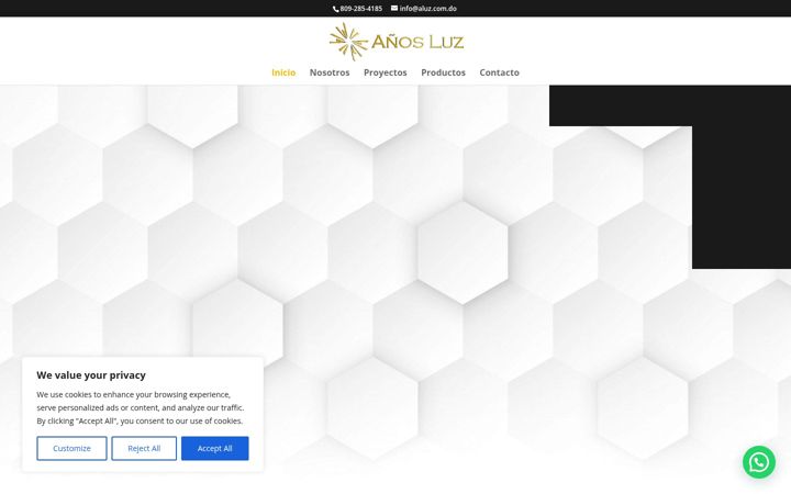 Screenshot of aluz.com.do